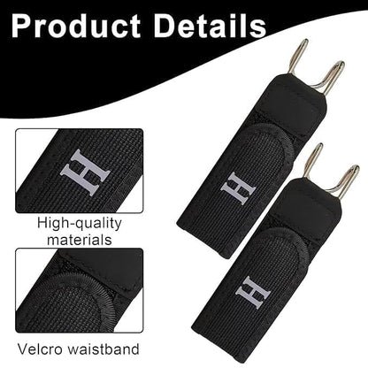 Tactical metal hook with elastic belt
