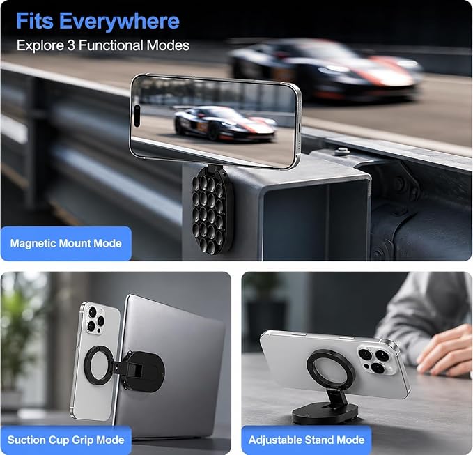 3 in 1 Magnetic Phone Holder