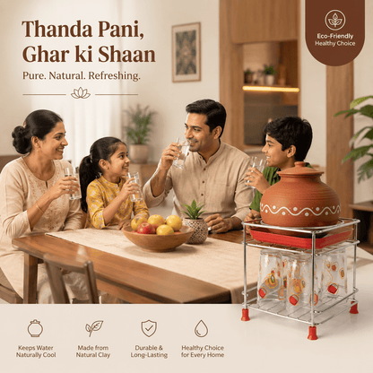 Premium Stainless Steel Matka Stand With Water Collection Tray