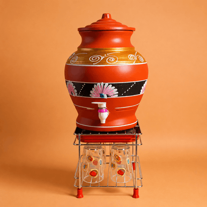 Premium Stainless Steel Matka Stand With Water Collection Tray