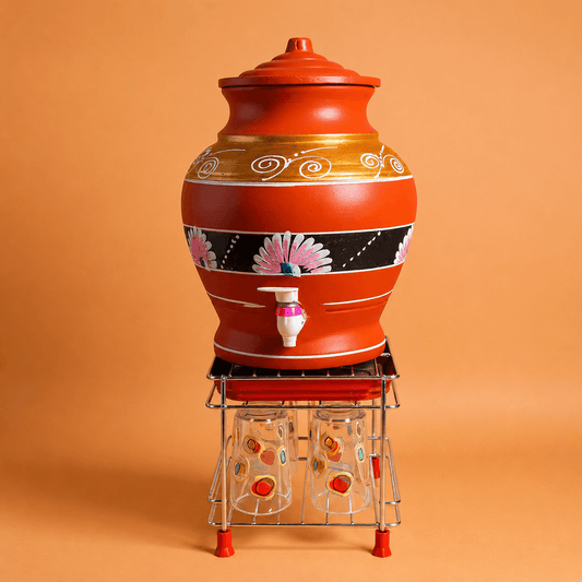Premium Stainless Steel Matka Stand With Water Collection Tray