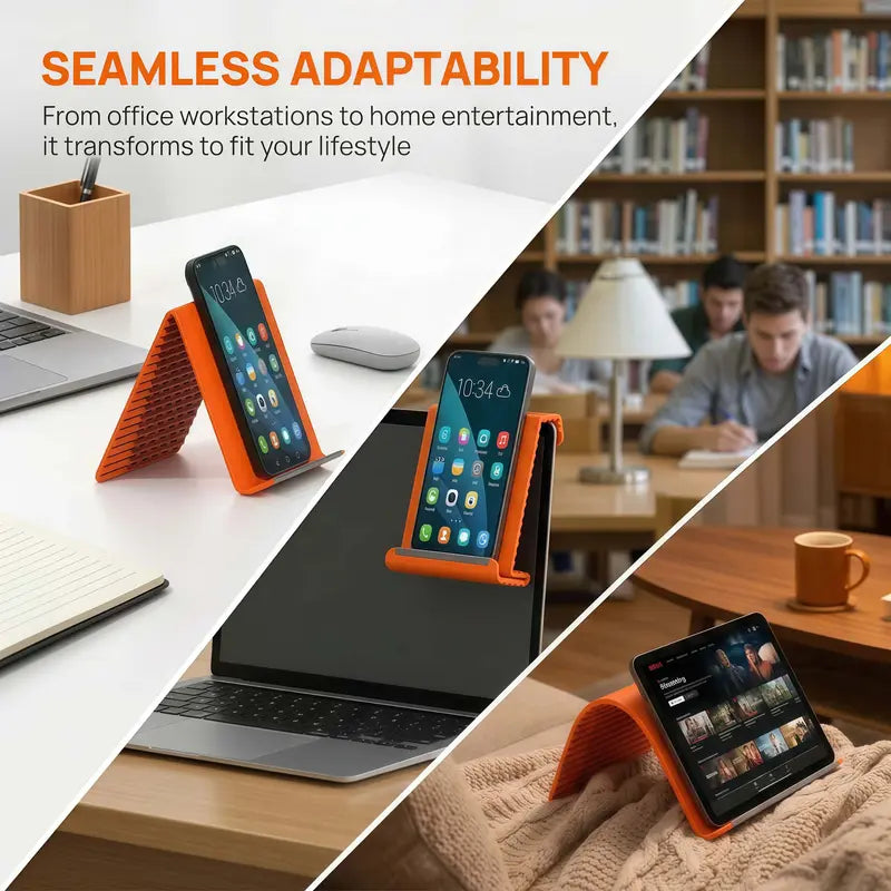 Orange Magic foldable flexible silicone stand