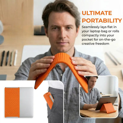Orange Magic foldable flexible silicone stand