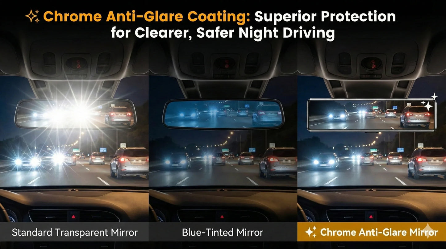 3D Car Rear View Mirror | Ultra wide angle view