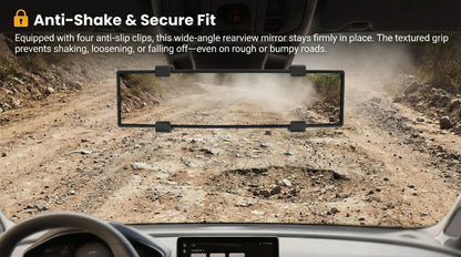 3D Car Rear View Mirror | Ultra wide angle view