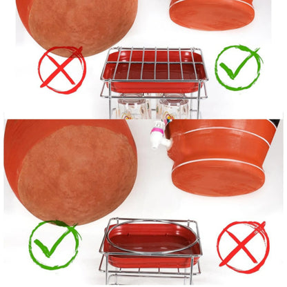 Premium Stainless Steel Matka Stand With Water Collection Tray