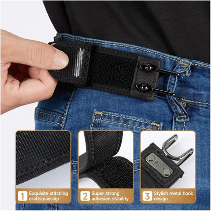 Tactical metal hook with elastic belt