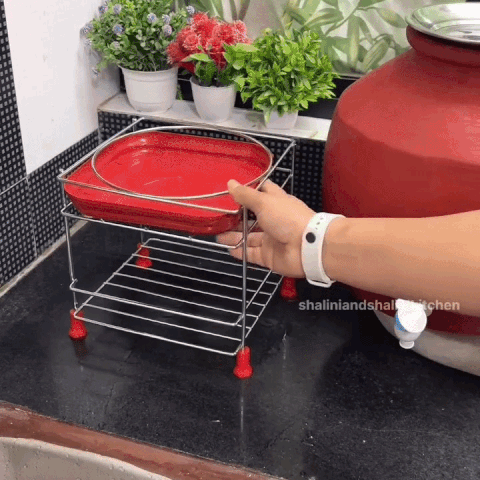 Premium Stainless Steel Matka Stand With Water Collection Tray