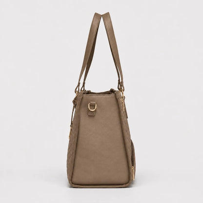 2-in-1 Women's Tote Bag - Laptop + Lunch, One Elegant Bag