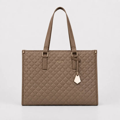 2-in-1 Women's Tote Bag - Laptop + Lunch, One Elegant Bag