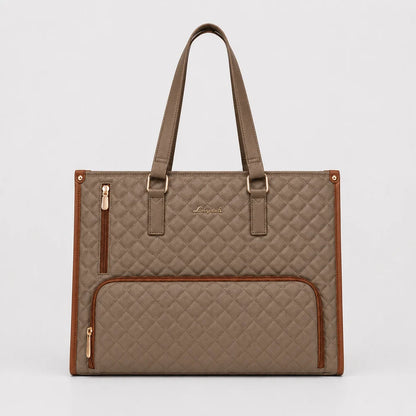 2-in-1 Women's Tote Bag - Laptop + Lunch, One Elegant Bag