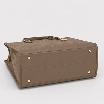2-in-1 Women's Tote Bag - Laptop + Lunch, One Elegant Bag